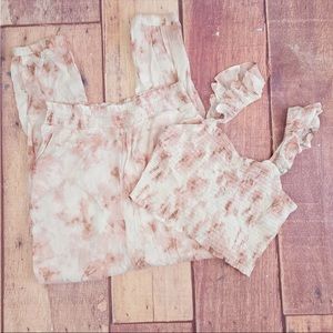 BNWT Goa beachwear by Japna crop too and pants set